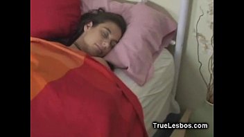 Lesbian Dildo Fucked in Sleep