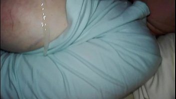 huge load off cum on my sleeping sister  tits