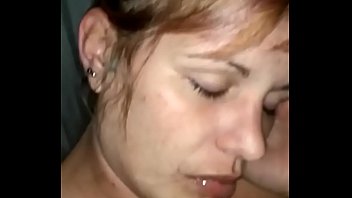 Sleeping wife cum in mouth