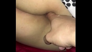 Sleeping girlfriend gets fingered, close up!