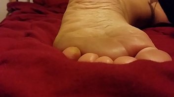 cum on my gf sleeping feet 3