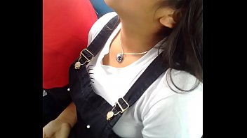 sleep girl 4 on bus open mouth
