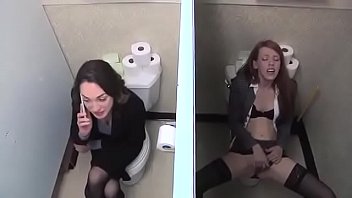 Sex during bathroom break for Nancy and Jill PKF