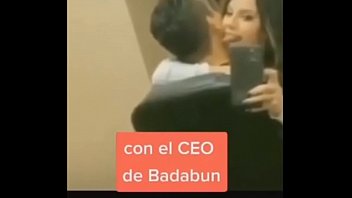 Lizbeth Rodriguez con el CEO de Badabun 