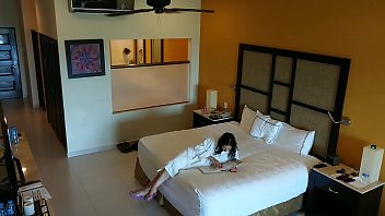 Young girl molested, forced to fuck and creampied against her will by hotel room intruder hidden spy cam POV Indian