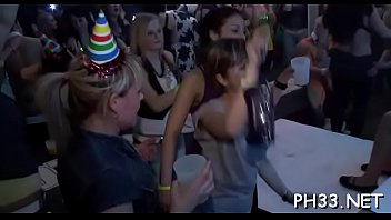 Leaking cookie on the dance floor fucking and slots face and mouth
