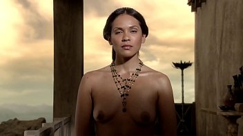 Lesley-Ann Brandt - Has cloth flipped down, exposing breasts - (uploaded by celebeclipse.com)