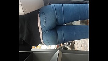 Hot teen ass wearing jeans in public 2