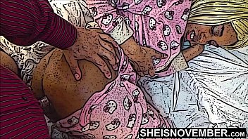 uncensored d. in law hentai sideways sex from big dick aggressive step f. petite young black hottie msnovember in hello kitty pajamas on sheisnovember