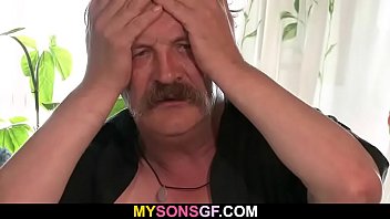 Sucking and riding father-in-law dick
