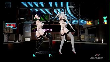 mmd-chocolate-cream-black-rock-shooter-and-white-rock-shooter