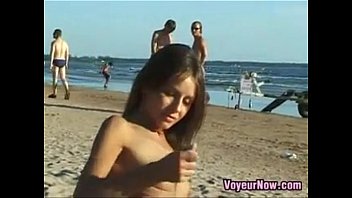 Naked Teen At The Beach