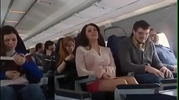 Mariya Shumakova Flashing tits in Plane- Free HD video @ 