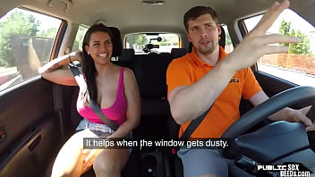 Hugetits eurobabe gets pounded by her driving instructor