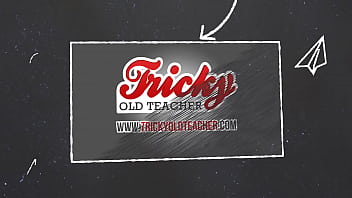 Tricky Old Teacher - Lazy student sucks her way to education