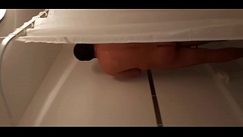The step-sister enters him in the bathroom while he takes a shower and sucks his thick cock and ends in her mouth.