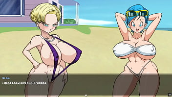 Super Slut Z Tournament 2 [Dragon Ball Hentai game Parody] Ep.2 android 18 sex fight against her doppleganger