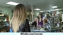 Desperate teen naked in public and fucks to pay rent 27