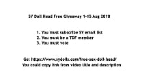 Win Free SY Sex Doll Head Time Limit 15/8/2018 | 