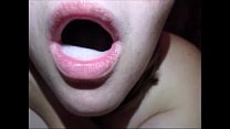 Wife Deepthroat Husband Dick & Swallow A Mouth Full Of Cum